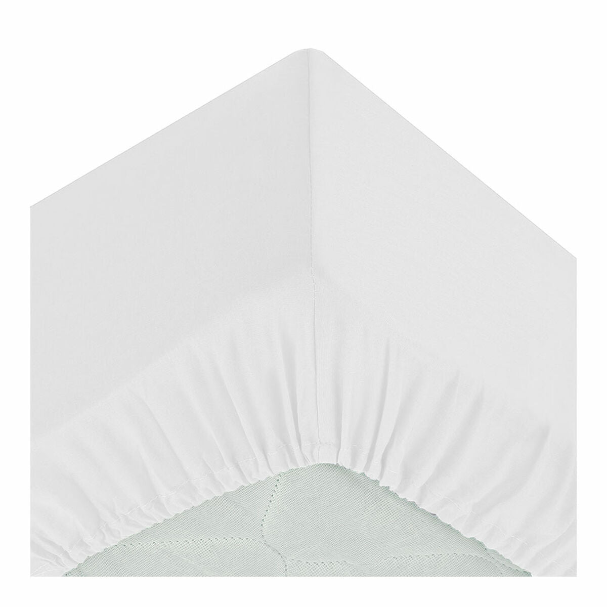 Lenzuolo con angoli aderenti Atmosphera Bianco (90 x 190 cm)