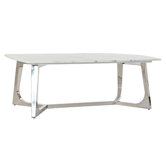 Tavolino da Caffè DKD Home Decor Argentato Marmo Acciaio Plastica 127 x 70 x 43 cm