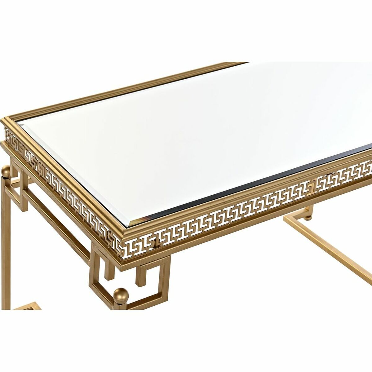 Tavolino da Caffè DKD Home Decor Specchio Metallo Alluminio 85 x 44 x 48 cm