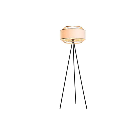 Lampada da Terra DKD Home Decor Nero Metallo Bambù 50 W 220 V 50 x 50 x 163 cm