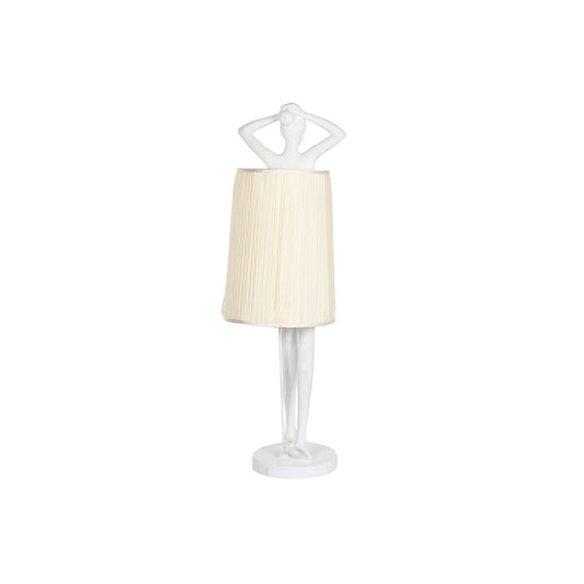 Lampada da Terra Home ESPRIT Bianco Resina 50 W 220 V 46 x 41 x 137,5 cm