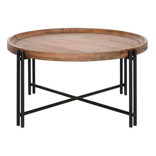 Tavolino da Caffè Home ESPRIT Legno Metallo 90 x 90 x 45 cm