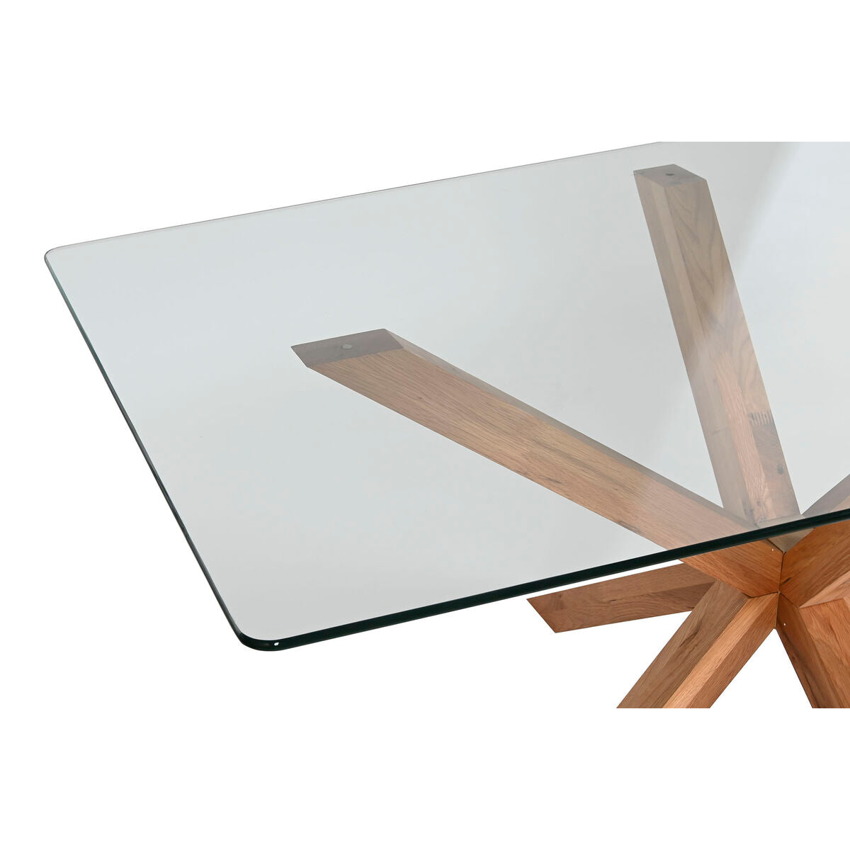 Tavolo da Pranzo Home ESPRIT Rovere Vetro Temperato 160 x 90 x 75 cm