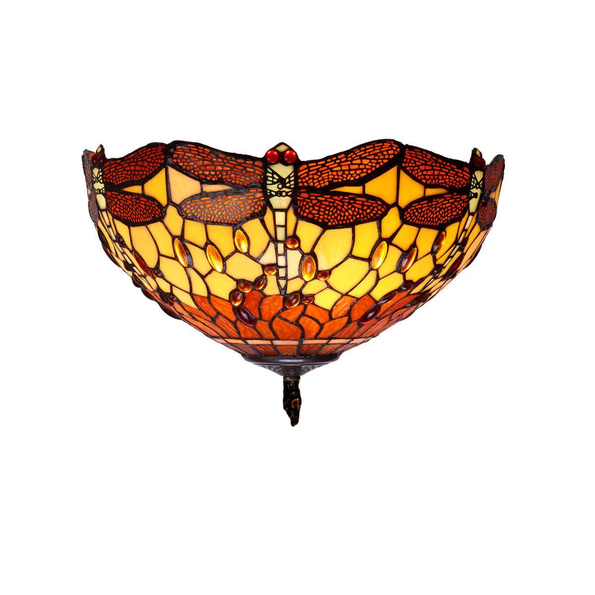 Lampadario Viro Belle Amber Ambra Ferro 60 W 40 x 25 x 40 cm
